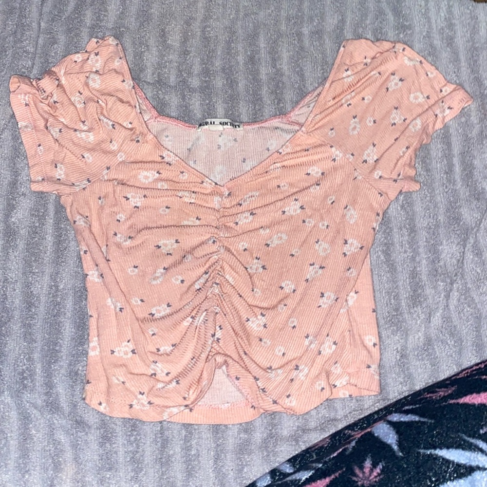 Pink with flowers from hot kiss size medium